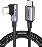darrahopens Electronics > Computer Accessories UGREEN 80714 USB-C 2.0 to Angle USB-C Cable Black 3M