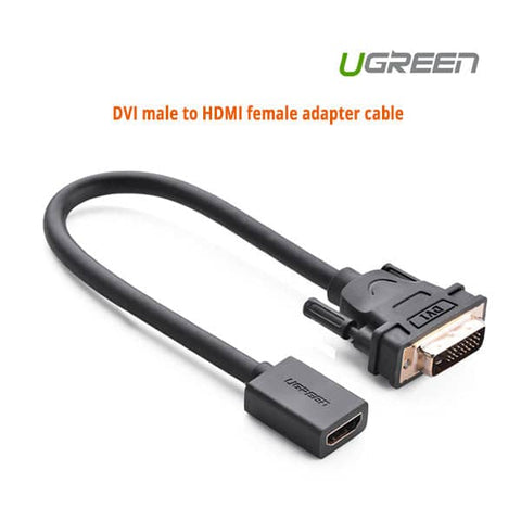 darrahopens Electronics > Computer Accessories UGREEN DVI male to HDMI female adapter cable (20118)