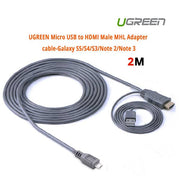 darrahopens Electronics > Computer Accessories UGREEN MHL Micro USB 11 Pin to HDMI Adater Cable 2M (20139)