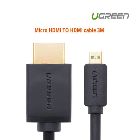 darrahopens Electronics > Computer Accessories UGREEN Micro HDMI TO HDMI cable 3M (30104)