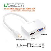 darrahopens Electronics > Computer Accessories UGreen Mini Display Port to HDMI & VGA Dual Converter Premium ABS case (10427 )