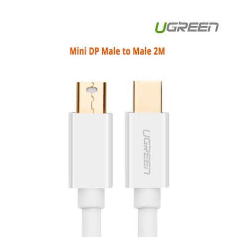 darrahopens Electronics > Computer Accessories UGREEN Mini DP Male to Male Cable 2M (10429)