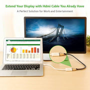 darrahopens Electronics > Computer Accessories UGREEN Mini DP to HDMI Female converter cable 18CM (10460)