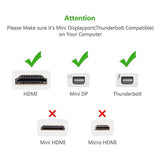 darrahopens Electronics > Computer Accessories UGREEN Mini DP to HDMI Female converter cable 18CM (10460)