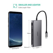 darrahopens Electronics > Computer Accessories UGREEN Type C 8 in 1 Multifultion adaptor VGA/RJ45/USB3.0 x 3/SD/TF/TypeC PD Protocal (50539)