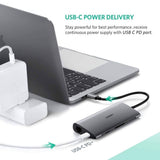 darrahopens Electronics > Computer Accessories UGREEN Type C 8 in 1 Multifultion adaptor VGA/RJ45/USB3.0 x 3/SD/TF/TypeC PD Protocal (50539)