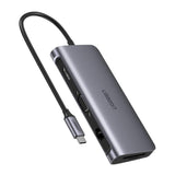 darrahopens Electronics > Computer Accessories UGREEN Type C 9 in 1 Multifunction Adapter- HDMI/ VGA/Gigabit/TypeC/USB3.0 x 3/SD/TF (40873)