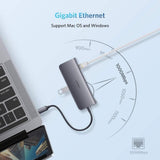 darrahopens Electronics > Computer Accessories UGREEN Type C 9 in 1 Multifunction Adapter- HDMI/ VGA/Gigabit/TypeC/USB3.0 x 3/SD/TF (40873)
