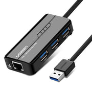 darrahopens Electronics > Computer Accessories UGREEN USB 3.0 Hub with Gigabit Ethernet Adapter (20265)