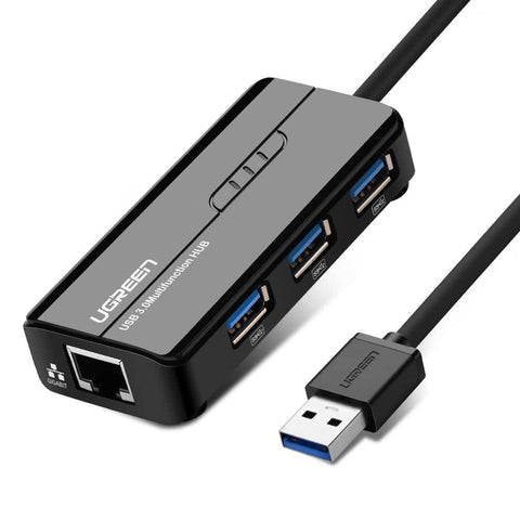 darrahopens Electronics > Computer Accessories UGREEN USB 3.0 Hub with Gigabit Ethernet Adapter (20265)