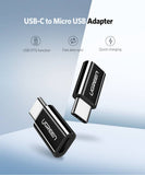 darrahopens Electronics > Computer Accessories UGREEN USB 3.1 Type-C to Micro USB Adapter - Black (30865)