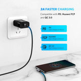 darrahopens Electronics > Computer Accessories UGREEN USB-C to Angled USB 2.0 C M/M Round Cable Aluminum Shell Nickel Plating 2m (Gray Black) 50125