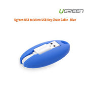darrahopens Electronics > Computer Accessories UGREEN USB to Micro USB Key Chain Cable - Blue (30309)