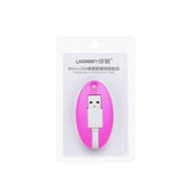 darrahopens Electronics > Computer Accessories UGREEN USB to Micro USB Key Chain Cable - Pink (30310)