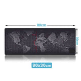 Darrahopens Electronics > Computer Accessories Wireless Charging Qi Mousepad 800x300x4mm Non-slip Rubber Base World Map