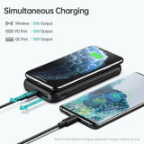 darrahopens Electronics > Mobile Accessories Choetech B650-CC Power Bank 10000mAh with Wireles Power Bank (Black)