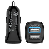 darrahopens Electronics > Mobile Accessories CHOETECH C0051 Quick Charge 3.0 Tech 30W Car Charger