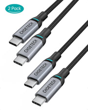 darrahopens Electronics > Mobile Accessories CHOETECH MIX00073 (XCC-1002 x2) 100W USB-C Braided Fast Charging Cable 1.8M 2 Pack