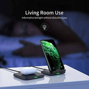 darrahopens Electronics > Mobile Accessories CHOETECH MIX00087 (T524S+T511S) Qi 10W/7.5W Fast Wireless Charging Stand and Pad