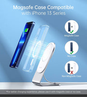 darrahopens Electronics > Mobile Accessories CHOETECH MIX00117SL Magasafe Fast Wireless Charger Stand Holder For iPhone 13/12 (H047+T517)