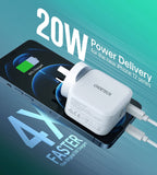 darrahopens Electronics > Mobile Accessories CHOETECH PD5002 QC3.0 18W + PD 20W Fast Charger