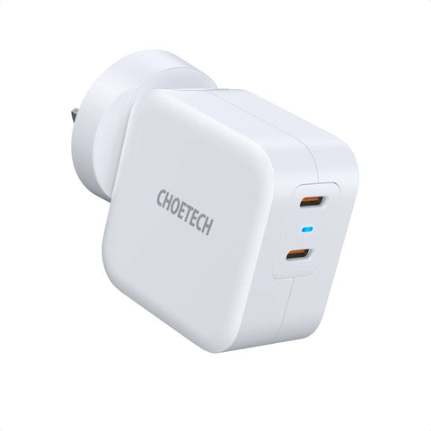 darrahopens Electronics > Mobile Accessories Choetech PD6009 40W Dual Fast USB C Charger 2-Port 20W PD 3.0 With Foldable Plug