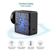 darrahopens Electronics > Mobile Accessories CHOETECH Q4004 60W PD 3.0 Type-C Fast Charging Foldable Adapter USB-C Charger