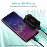 darrahopens Electronics > Mobile Accessories CHOETECH Q5003 18W QC Quick Charger (Black)