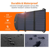 darrahopens Electronics > Mobile Accessories CHOETECH SC001 19W Portable Solar Panel Charger SunPower Panels Dual USB Charger for Camping/RV/Outdoors