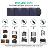 darrahopens Electronics > Mobile Accessories CHOETECH SC007 Solar Panel Portable Charger 80W 18V with USB-C PD 30W