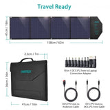 darrahopens Electronics > Mobile Accessories CHOETECH SC007 Solar Panel Portable Charger 80W 18V with USB-C PD 30W
