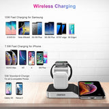 darrahopens Electronics > Mobile Accessories CHOETECH T316 4-in-1 Wireless Charging Station for iPhone/Apple Watch/iPod and all Qi Wireless Cell phones