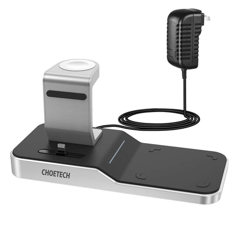 darrahopens Electronics > Mobile Accessories CHOETECH T316 4-in-1 Wireless Charging Station for iPhone/Apple Watch/iPod and all Qi Wireless Cell phones