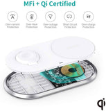 darrahopens Electronics > Mobile Accessories CHOETECH T317 2-in-1 Dual Wireless Charger Pad (MFI Certified)