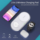 darrahopens Electronics > Mobile Accessories CHOETECH T317 2-in-1 Dual Wireless Charger Pad (MFI Certified)