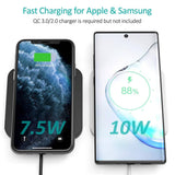 darrahopens Electronics > Mobile Accessories CHOETECH T511BW Qi Certified Fast Wireless Charging Pad Black And White 2 Pack