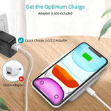 darrahopens Electronics > Mobile Accessories CHOETECH T511BW Qi Certified Fast Wireless Charging Pad Black And White 2 Pack