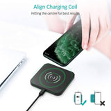 darrahopens Electronics > Mobile Accessories CHOETECH T511BW Qi Certified Fast Wireless Charging Pad Black And White 2 Pack