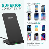 darrahopens Electronics > Mobile Accessories CHOETECH T524S 10W/7.5W Fast Wireless Charging Stand with AC Adapter