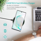 darrahopens Electronics > Mobile Accessories CHOETECH T559-F 15W Wireless Charging Pad with AC Adapter