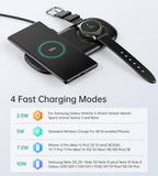 darrahopens Electronics > Mobile Accessories Choetech T570-S 2-in-1 Wireless Charger, 10W Max Wireless Charging Pad with Adapter for Galaxy Watch