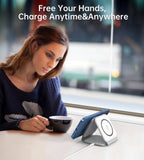 Darrahopens Electronics > Mobile Accessories CHOETECH T588-F-WH 3-in-1 Foldable Fast Wireless Charger for Phone/Watch/Earphone