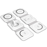 Darrahopens Electronics > Mobile Accessories CHOETECH T588-F-WH 3-in-1 Foldable Fast Wireless Charger for Phone/Watch/Earphone