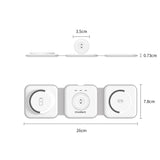 Darrahopens Electronics > Mobile Accessories CHOETECH T588-F-WH 3-in-1 Foldable Fast Wireless Charger for Phone/Watch/Earphone