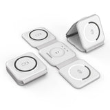 Darrahopens Electronics > Mobile Accessories CHOETECH T588-F-WH 3-in-1 Foldable Fast Wireless Charger for Phone/Watch/Earphone