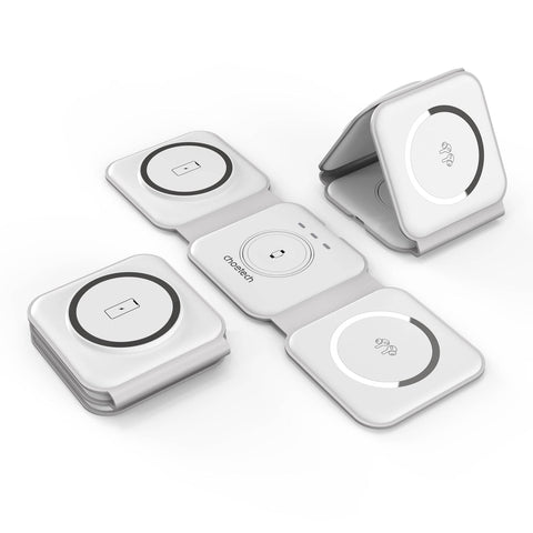 Darrahopens Electronics > Mobile Accessories CHOETECH T588-F-WH 3-in-1 Foldable Fast Wireless Charger for Phone/Watch/Earphone