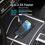 darrahopens Electronics > Mobile Accessories CHOETECH TC0008-BK Dual USB-C 36W Car Charger Adapter Black