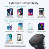 darrahopens Electronics > Mobile Accessories CHOETECH TC0008-BK Dual USB-C 36W Car Charger Adapter Black