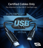 Darrahopens Electronics > Mobile Accessories CHOETECH XCC-1028 USB-C To USB-C 100W USB 4.0 Gen 3 Cable 0.8M