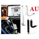 darrahopens Electronics > Mobile Accessories Flexible USB Data Sync Stand Mount Cable for iPhone 5/ 5S /6 BLACK ONLY